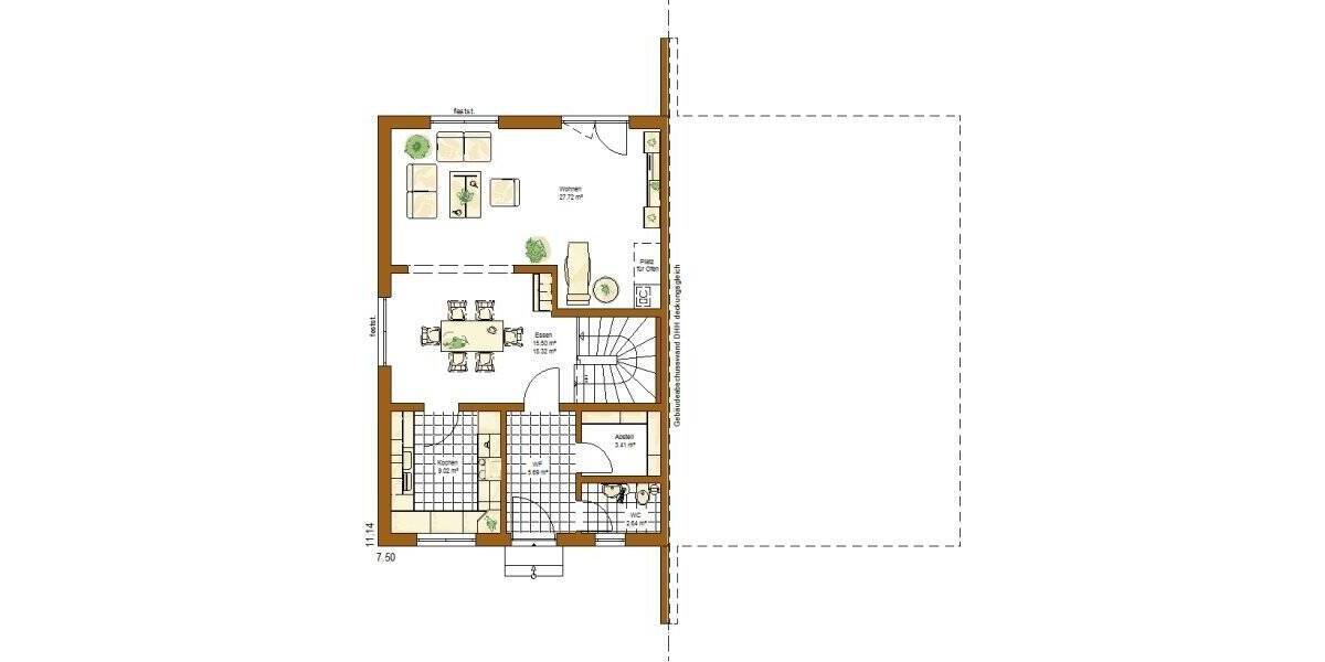 Doppelhaushälfte Fischach - 4 Zimmer, 127 m&sup2;, 602.900&euro; | Angebot:25704870
