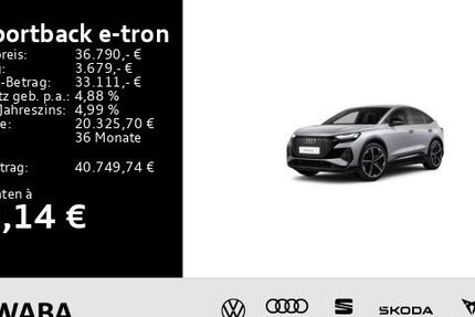 Audi Q4 e-tron 50.491 km 35.890 &euro; Gersthofen 86368