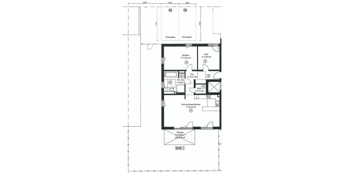 Erdgeschoßwohnung Dasing - 3 Zimmer, 96 m&sup2;, 649.000&euro; | Angebot:26876837