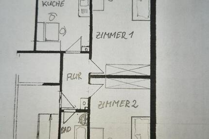 Wohnung Augsburg Haunstetten-Siebenbrunn - 2 Zimmer, 49 m&sup2;, 450&euro; | Angebot:27602099