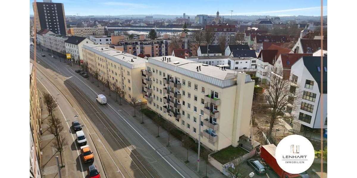 Etagenwohnung Augsburg Oberhausen - 3 Zimmer, 54 m&sup2;, 172.000&euro; | Angebot:26321980