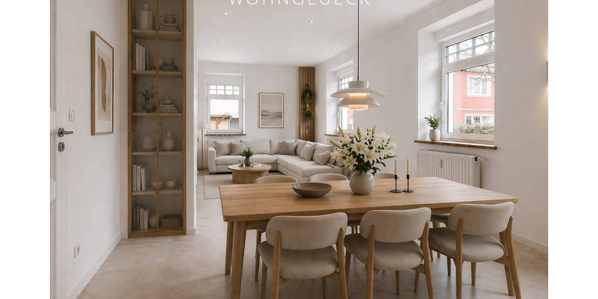 Etagenwohnung Augsburg / Kriegshaber Kriegshaber - 4 Zimmer, 112 m&sup2;, 520.000&euro; | Angebot:26358561