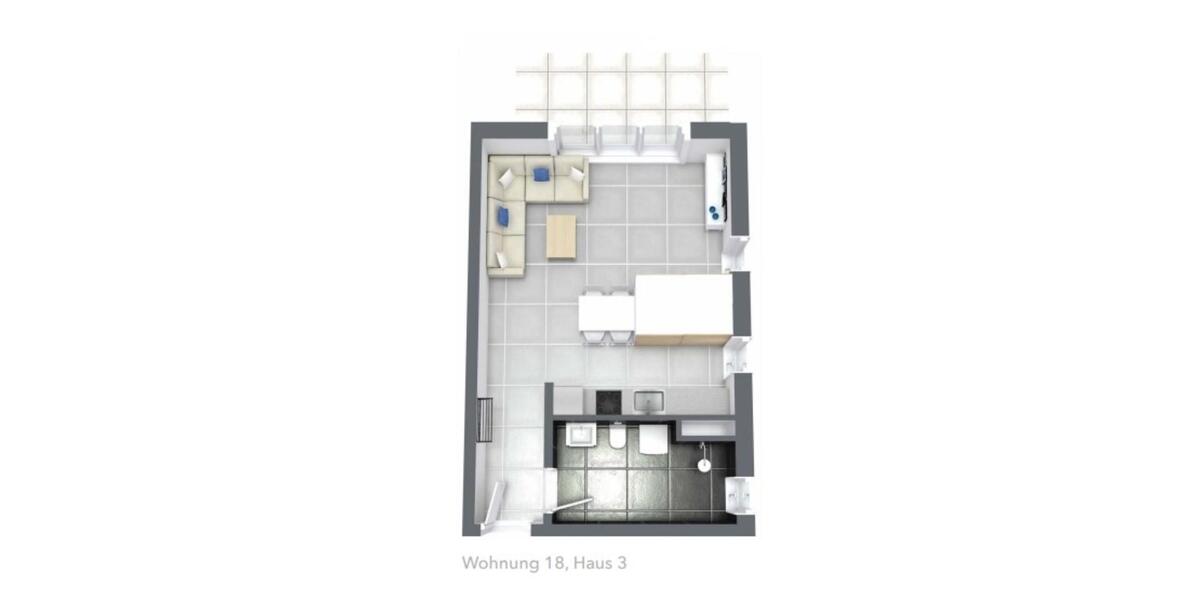 Terrassenwohnung zum Kauf · vermietete Kapitalanlage 1 zimmer