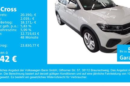 VW T-Cross 15.972 km 20.190 € Gersthofen 86368