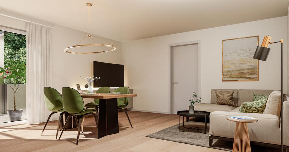 Erdgeschoßwohnung Wehringen - 1.5 Zimmer, 53 m&sup2;, 749&euro; | Angebot:24523374