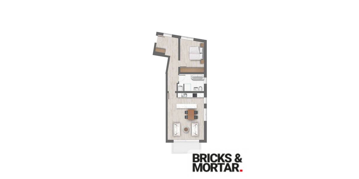 Etagenwohnung Augsburg Innenstadt - 2 Zimmer, 71 m&sup2;, 595.000&euro; | Angebot:25676207