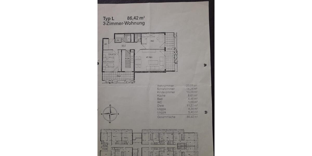 Etagenwohnung Augsburg Universitätsviertel - 3 Zimmer, 86 m&sup2;, 320.000&euro; | Angebot:27144993