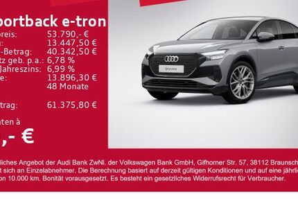 Audi Q4 e-tron 8.076 km 53.790 &euro; Gersthofen 86368