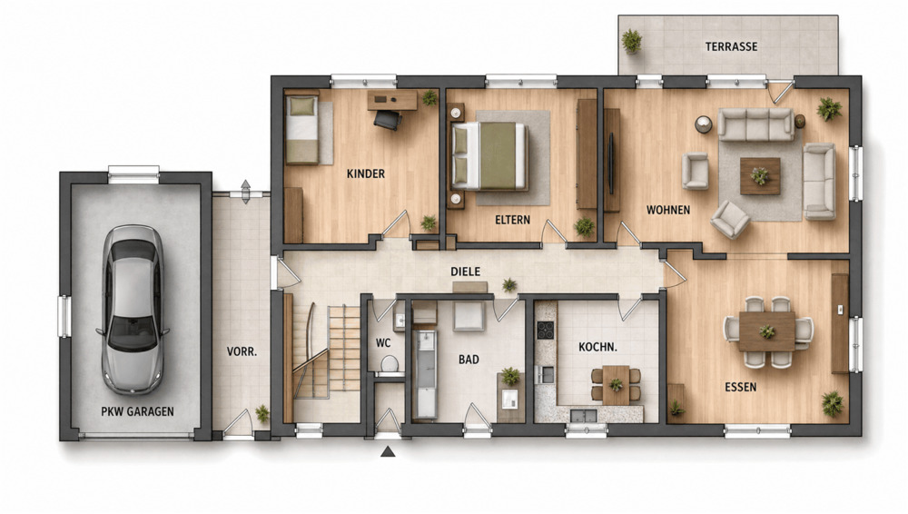 Bungalow Buttenwiesen Unterthürheim - 4 Zimmer, 90 m&sup2;, 515.000&euro; | Angebot:26569833