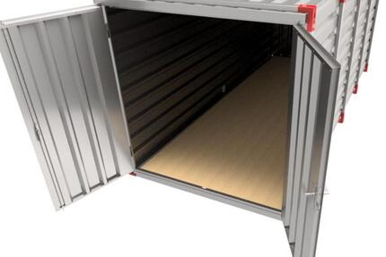 Rabattaktion zur Deutschland-Einführung Lagerbox 5 m 2S RED Werkzeugbox Bauwagen Gerätehaus Box zimmer