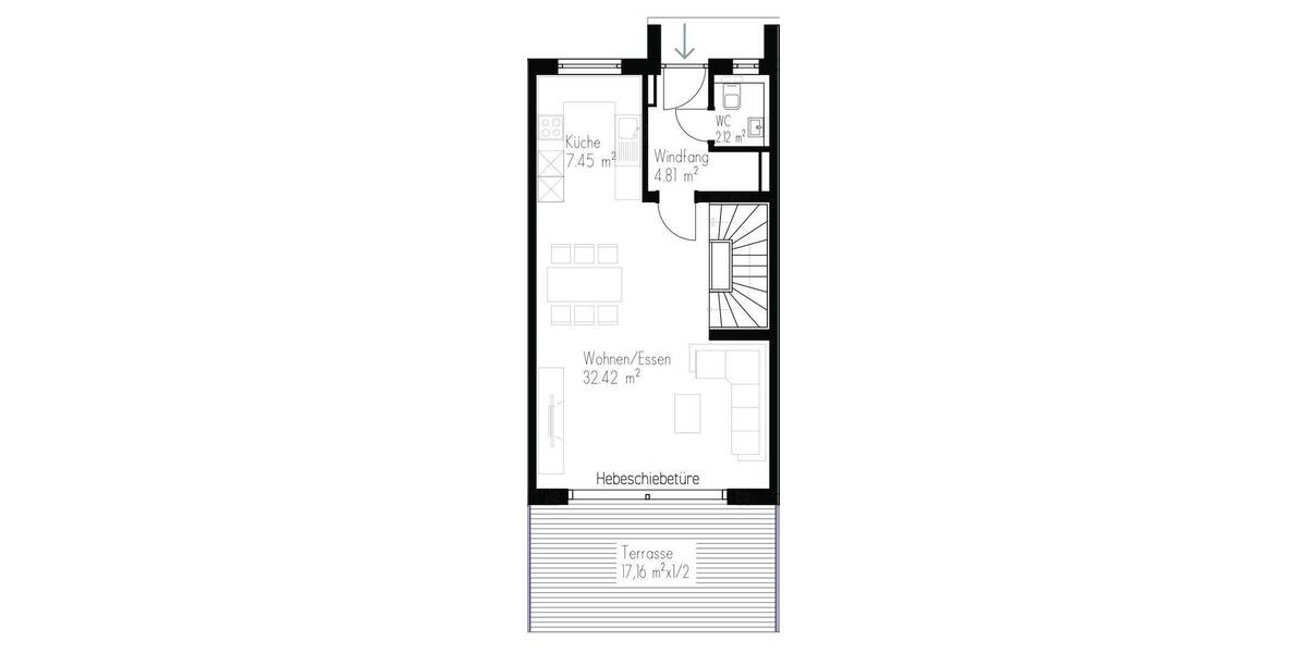 Reihenmittelhaus Mering Sankt Afra - 6 Zimmer, 134 m&sup2;, 2.680&euro; | Angebot:26816358