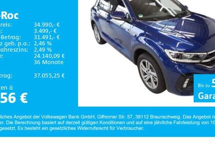 VW T-Roc 11.335 km 34.990 € Gersthofen 86368