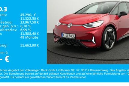 VW ID.3 15.000 km 45.290 € Gersthofen 86368