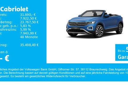 VW T-Roc 15.500 km 31.690 &euro; Gersthofen 86368