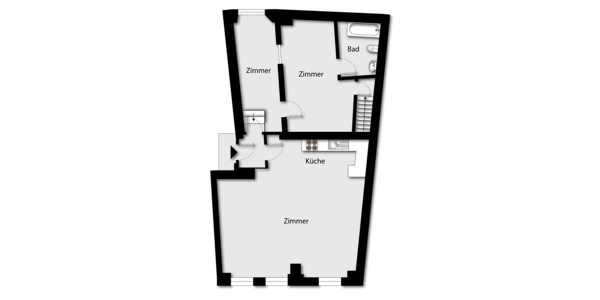 Erdgeschoßwohnung Augsburg - 2.5 Zimmer, 82 m&sup2;, 1.300&euro; | Angebot:26477248