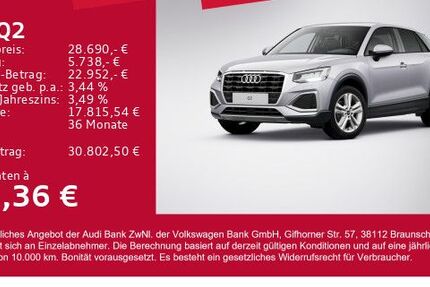Audi Q2 3.900 km 28.380 € Gersthofen 86368