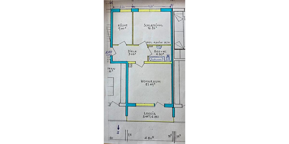 Etagenwohnung Augsburg Bergheim - 2 Zimmer, 62 m&sup2;, 294.000&euro; | Angebot:26823811