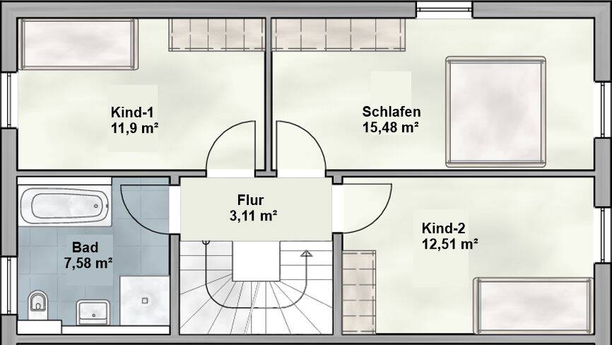 Reihenendhaus Augsburg Göggingen - 5 Zimmer, 130 m&sup2;, 899.000&euro; | Angebot:26866755