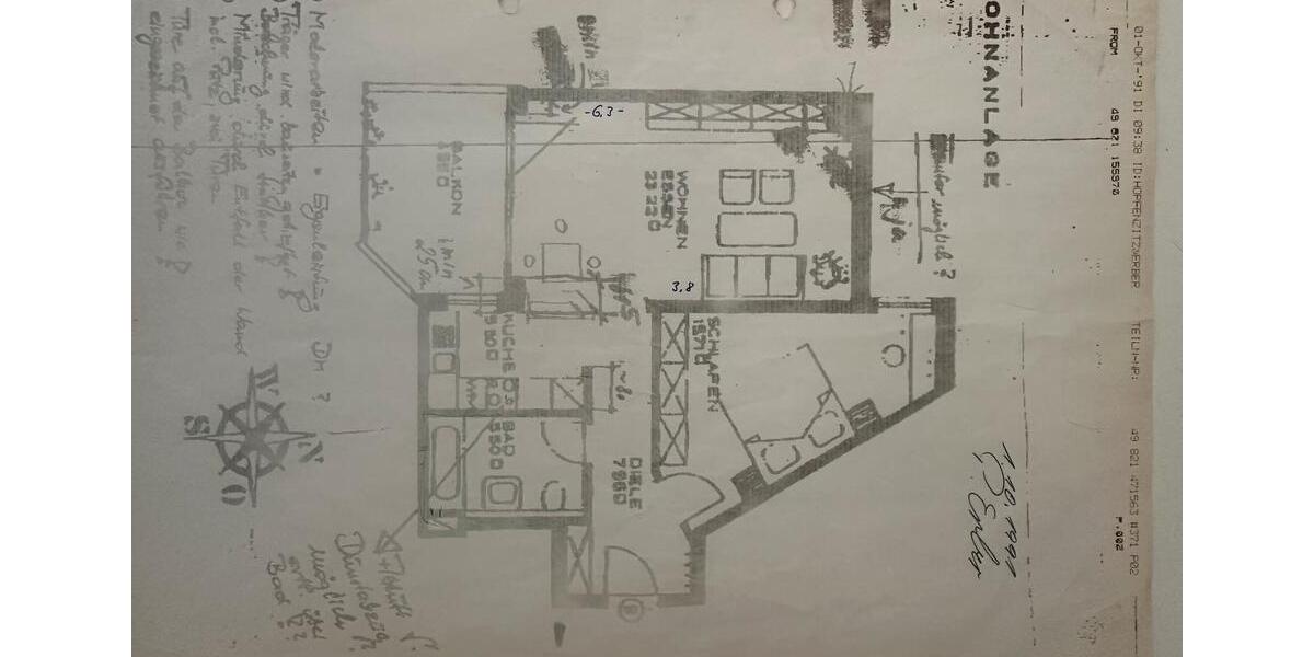Etagenwohnung Gersthofen - 2 Zimmer, 63 m&sup2;, 290.000&euro; | Angebot:26530458