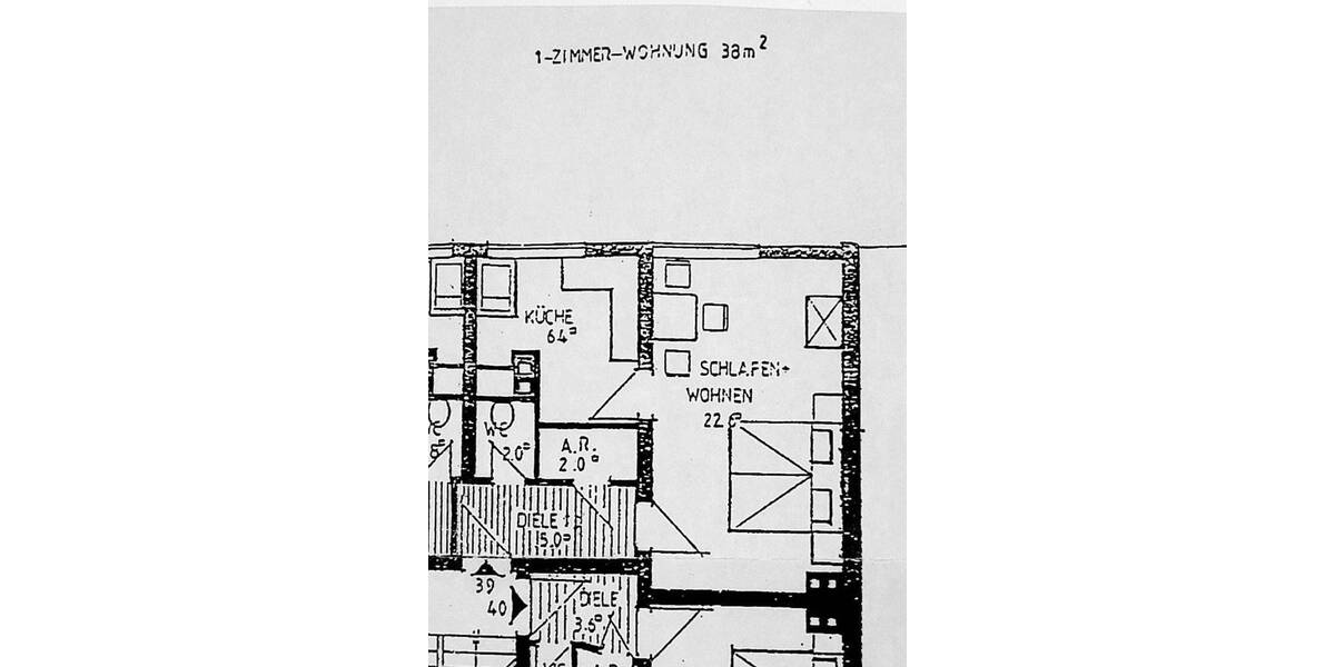 Kompaktes Apartment mit Sanierungschance 1 zimmer