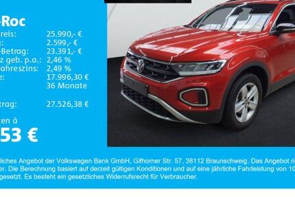 VW T-Roc 19.600 km 25.990 € Gersthofen 86368